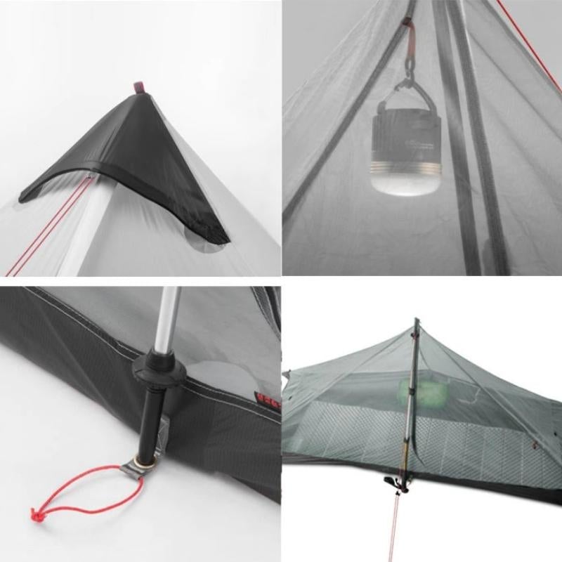 Tente Ultra Légère 1 place - LanShan UL 1 de 3F UL Gear - Tente de randonnée sans pôle - Koksoak Outdoor