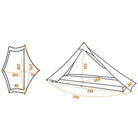 Tente 1 place Ultra légère - Dimension Lanshan 1 Pro de 3F UL Gear - Koksoak Outdoor