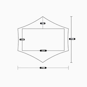 Dimensions de la Lanshan 2 de 3F UL Gear