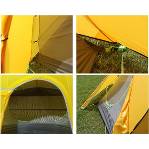 Composantes de la Tente 2 places Crescent 2 jaune - Koksoak Outdoor